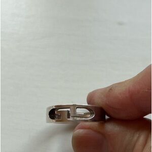 Gucci sterling double G ring